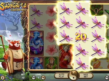 Игровой автомат The Legend of Shangri-La - призовая комбинация символов Призовая комбинация символов в игровом автмоате The Legend of Shangri-La